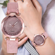 Load image into Gallery viewer, Womens watches Ladies fashion Colorful Ultra-thin leather rhinestone analog quartz watch Female Belt Watch YE1